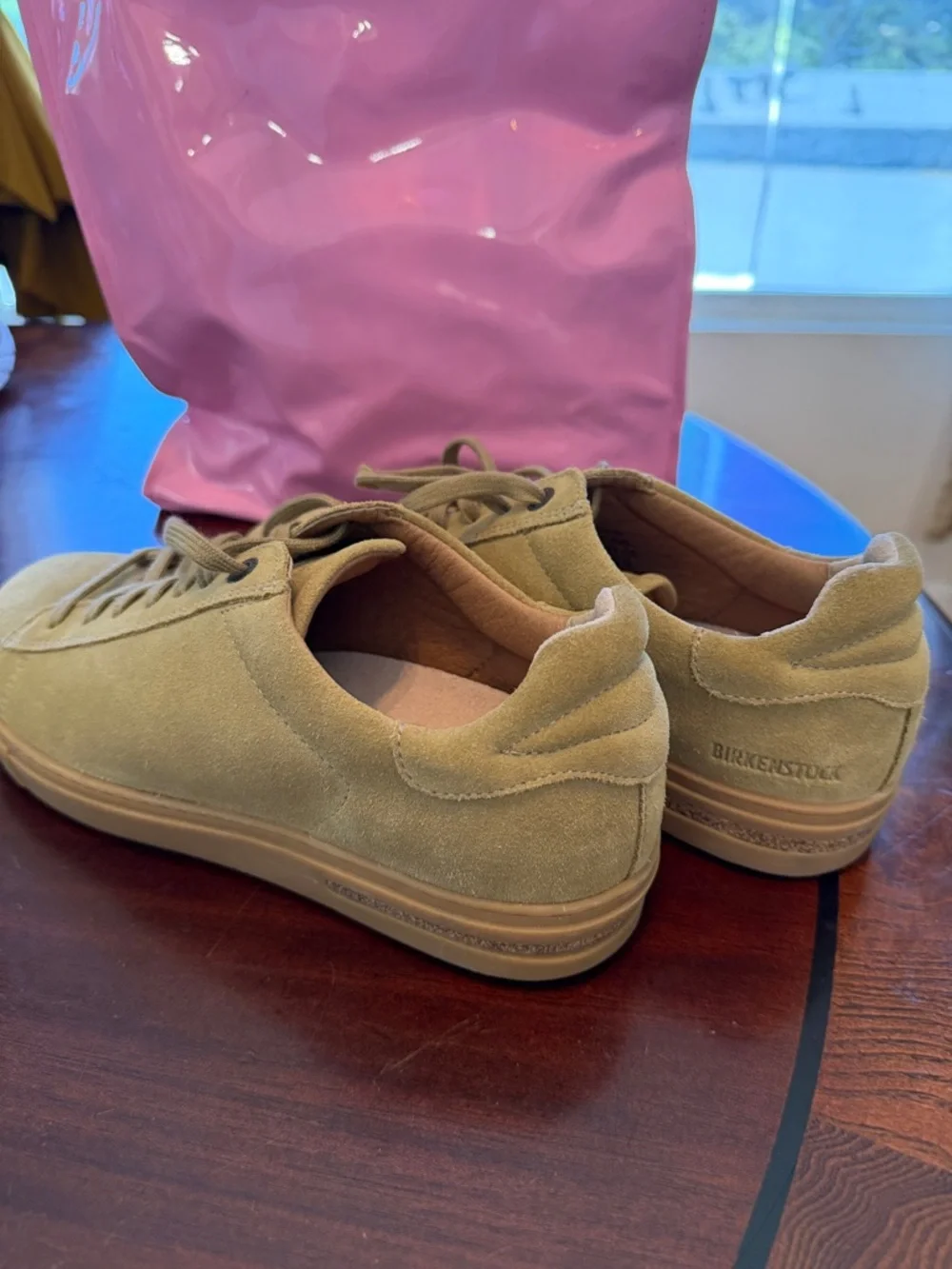 Birkenstock W 9 M7 Suede Sneakers in Light Tan - Picture 5 of 5